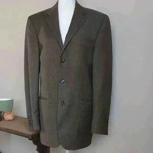 Axcess Men's Brown Wool Blazer